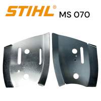 STIHL 070 MS070 เลื่อยใหญ่ อะไหล่เลื่อยโซ่ แผ่นรองบาร์ ซ้าย - ขวา เลื่อยโซ่สติลใหญ่ M 0183+0184