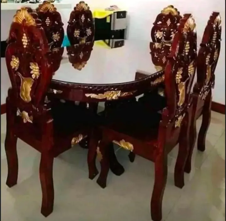 6 SEATERS DINNING TABLE MADE WITH GMELINA WOOD Lazada PH