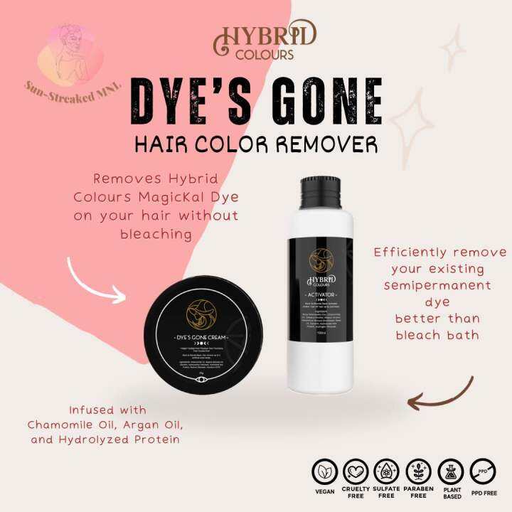 Hybrid Colours Dye's Gone Hair Dye Remover 50G Lazada PH