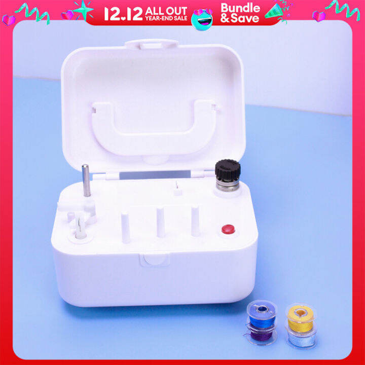 Electric Portable Automatic Bobbin Winder with Thread Stand