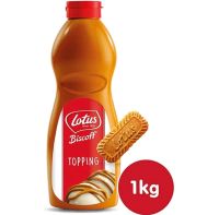 Lotus Biscoff Topping Sauce ซอสครีมโลตัสบิสคอฟ ขวดใหญ่สุดคุ้ม ขนาด1กก. สินค้านำเข้า