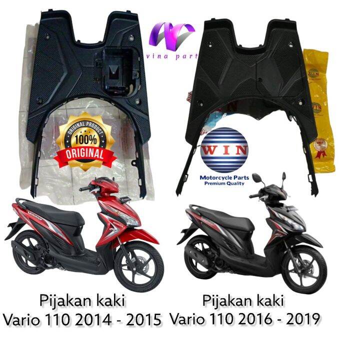 step floor bordes pijakan kaki vario 110 fi esp set tutup aki merk win