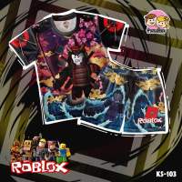 ชุดเซ็ตเสื้อยืดและกางเกงขาสั้น ลายRoblox สุดเท่