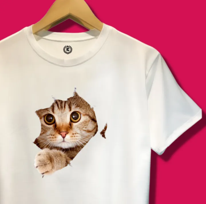 CAT FACE GRAPHIC PET DESIGN SUBLIMATION TSHIRT Unisex Lazada PH