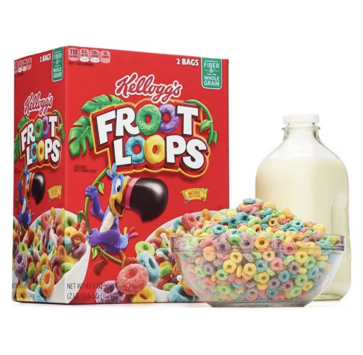 Kelloggs Froot Loops Sweetened Multi Grain Cereal 436 Oz 124kg Lazada Ph 3757