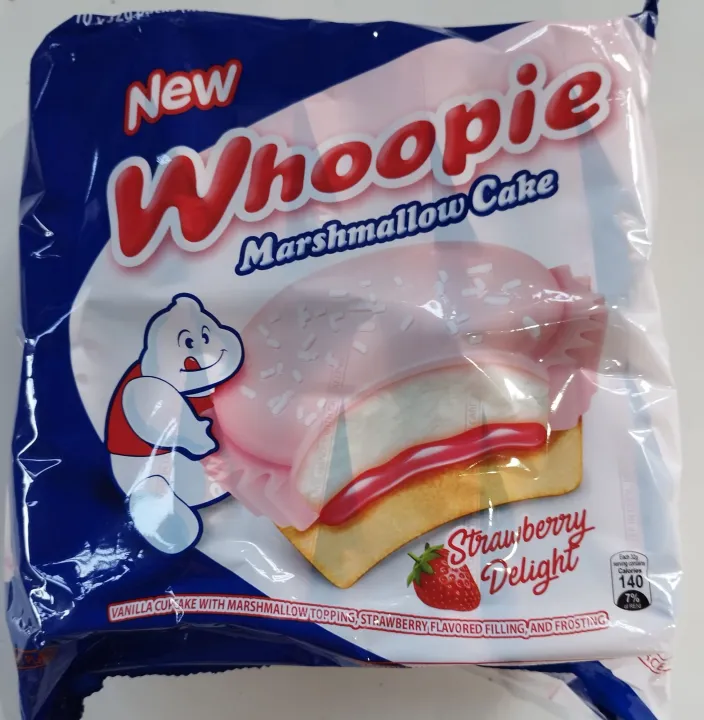 Whoopie Marshmallow Cake Strawberry, 33g x 10 packs Lazada PH