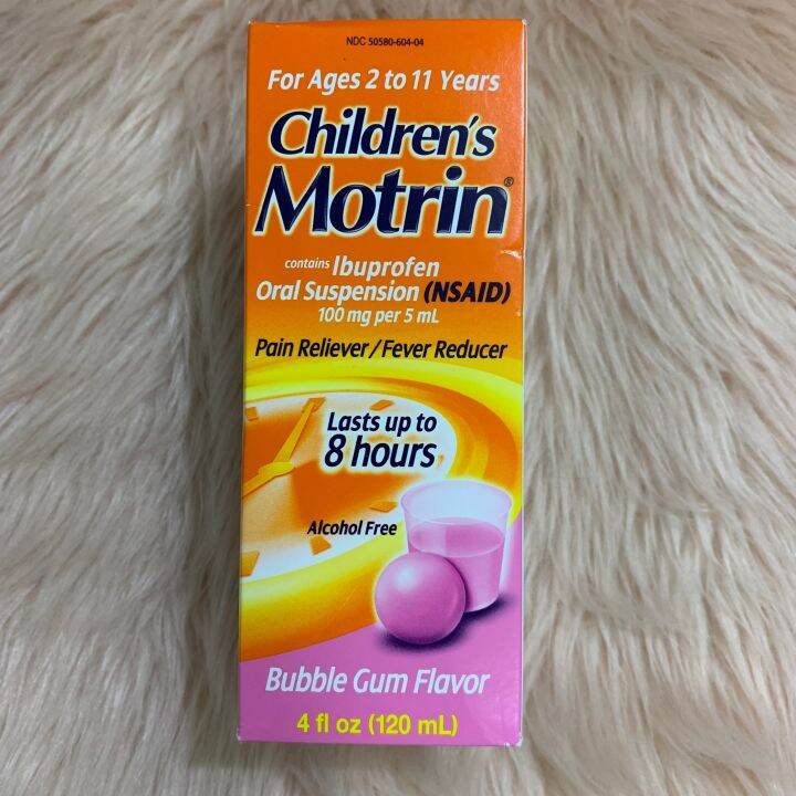 Children's Motrin Oral Suspension Medicine for Kids 211y/o, 100 mg