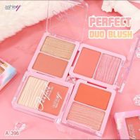 Ashley Perfect Duo Blush 10 g.บลัชออนสองโทนสี แมท&amp;ชิมเมอร์