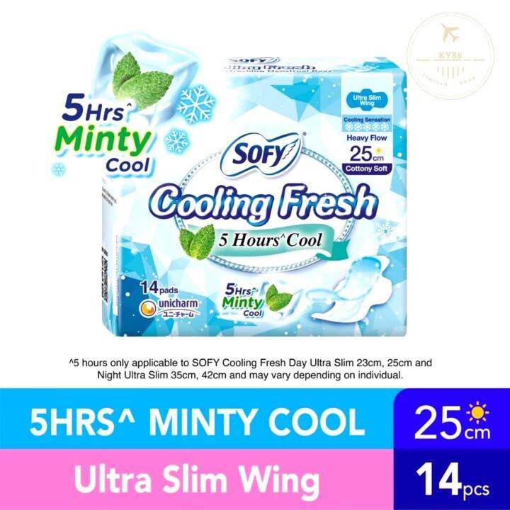 Sofy Cooling Fresh Day Ultra Slim Wing -25cm x 14’s | Lazada
