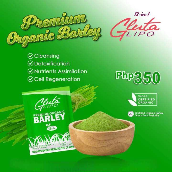 Gluta Lipo Premium Organic Barley Lazada Ph