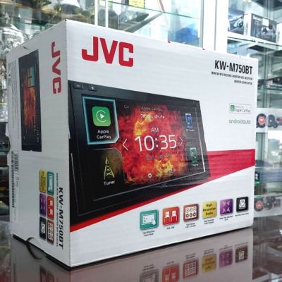 JVC KW-M750BT สินค้าใหม่ ประกันศูนย์ไทย Hi-res Audio Apple Carplay &amp; Android Auto  ให้คุณภาพเสียงเทียเคียงอัดมาจาก Studio เทคโนโลยี K2 มีของชัวร์ เก็บเงินปลายทางได้ ลูกค้าจากลาซาด้าแจ้งล่วงหน้ารับส่วนลดทันที