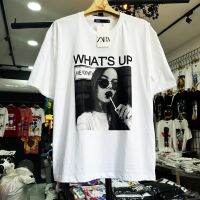 ลดแรง!!เสื้อยืดงานป้ายzara ผ้าคอตตอน100% ทางโอเวอร์ไซส์ อกหน้าผ้าก่อนยืด44