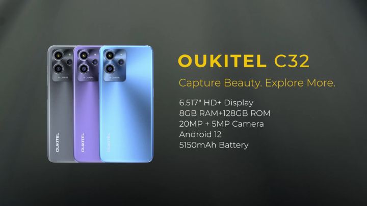 Oukitel C32 Global Version 8gb Ram 128gb Rom Octa Cores Smartphone