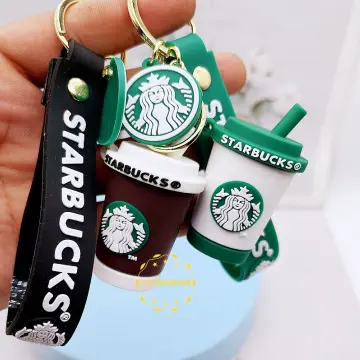 Starbucks Gifts Working Imessage  Starbucks Coffee Cup Silicone Keychains  - Cute - Aliexpress