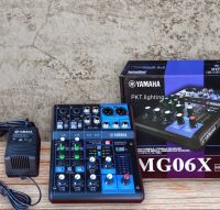 ((New!!))Yamaha Mixer รุ่น MG06X - Black 6 Input ( 2 Mono + 2 Stereo) / 1 Stereo Bus / 1 Effects