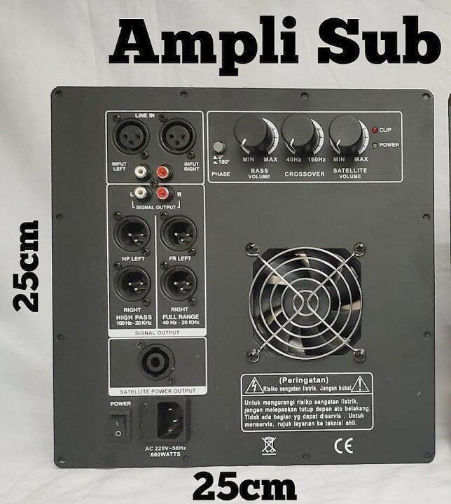 Power Kit 15 Fan Active Subwoofer 1000 Watt +Out Satelite Lazada