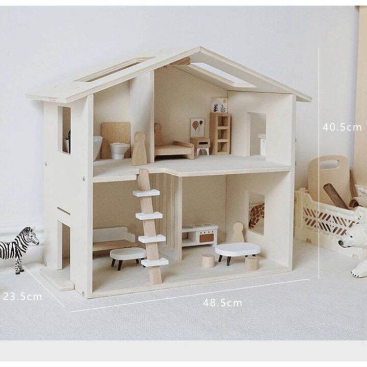 educratePH two storey minimalist dollhouse / neutral color / nordic
