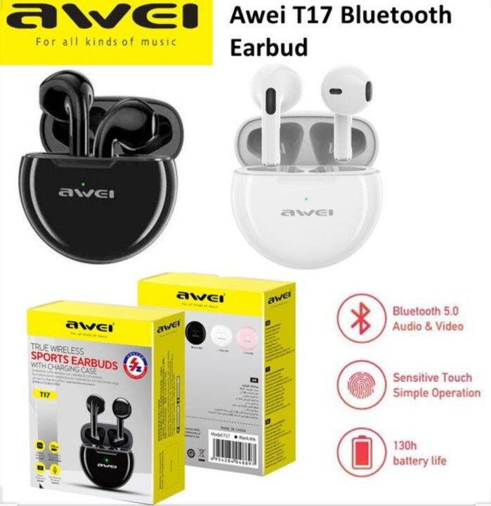 Awei T17 Bluetooth TWS Earbuds(Original) | Lazada