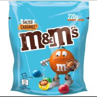 M&amp;Ms Salted Caramel Family Size ช็อคโกแลตเอ็มแอนด์เอ็ม รสซอสคาราเมล ลิมิเต็ดแพ็คห่อใหญ่สุดคุ้ม ขนมนำเข้า