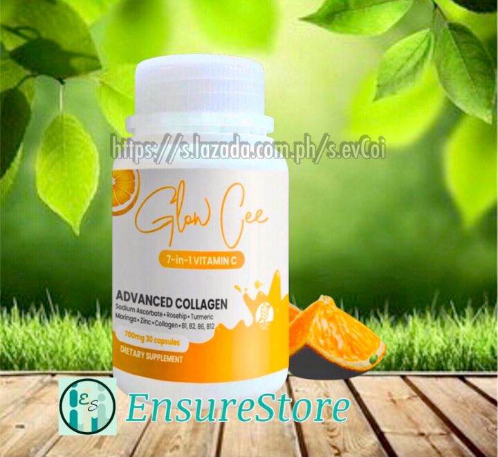 GLOW CEE Collagen for HAIR, SKIN AND NAILS 30 CAPSULES PER BOTTLE 7