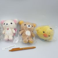 ตุ๊กตา Rilakkuma ป้ายห้อย เซ็ต 2 ชิ้น (ไม่รวมนกโทริ)  ไซส์ SS ของแท้จากญี่ปุ่น