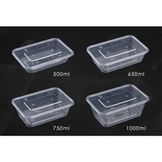 rectangular plastic microwavable cheap small disposable