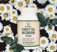 Turkey Tail Mushroom - Double Wood 120 Capsules  Immune System Support ย่อยอาหาร