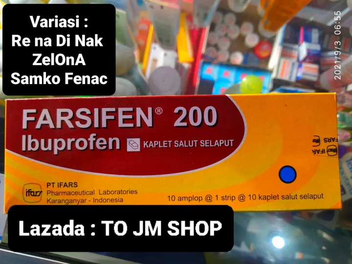 Farsifen 200mg | Obat Demam | Sakit Kepala | Sakit Gigi | Lazada Indonesia
