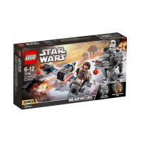 LEGO Star Wars 75195 (กล่องมีตำหนิเล็กน้อย) The Last Jedi Ski Speeder vs. First Order Walker Microfighters ของแท้