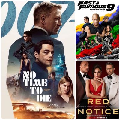 DVD หนังแอคชั่น ☆007NoTimeToDie☆RedNotice☆Fast9 - มัดรวม 3 เรื่องดัง #หนังฝรั่ง #แพ็คสุดคุ้ม (ดูพากย์ไทยได้-ซับไทยได้)