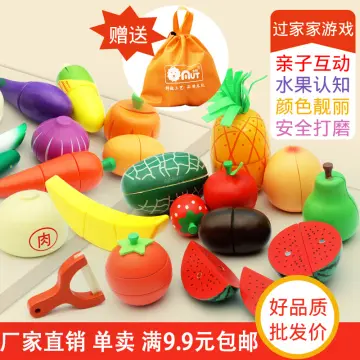 Children's Wooden Magnet Simulation Vegetable Cutting Set Cutting Fruit  Toys - China Wooden Toy and Educational Toy price