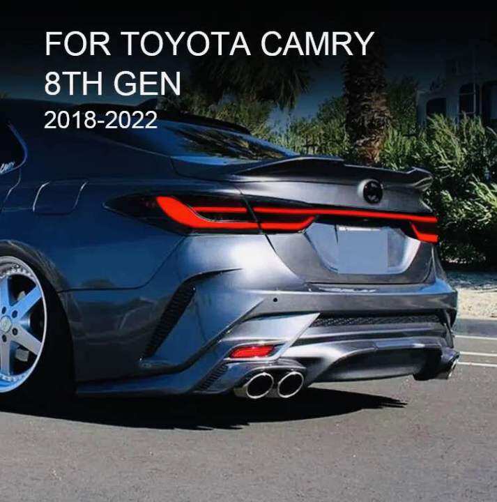 Toyota Camry XV70 ACV70 2018 2023 led tail lamp light garnish cover