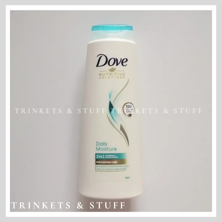 Dove Daily Moisture 2in1 Shampoo and Conditioner 400ml Lazada PH