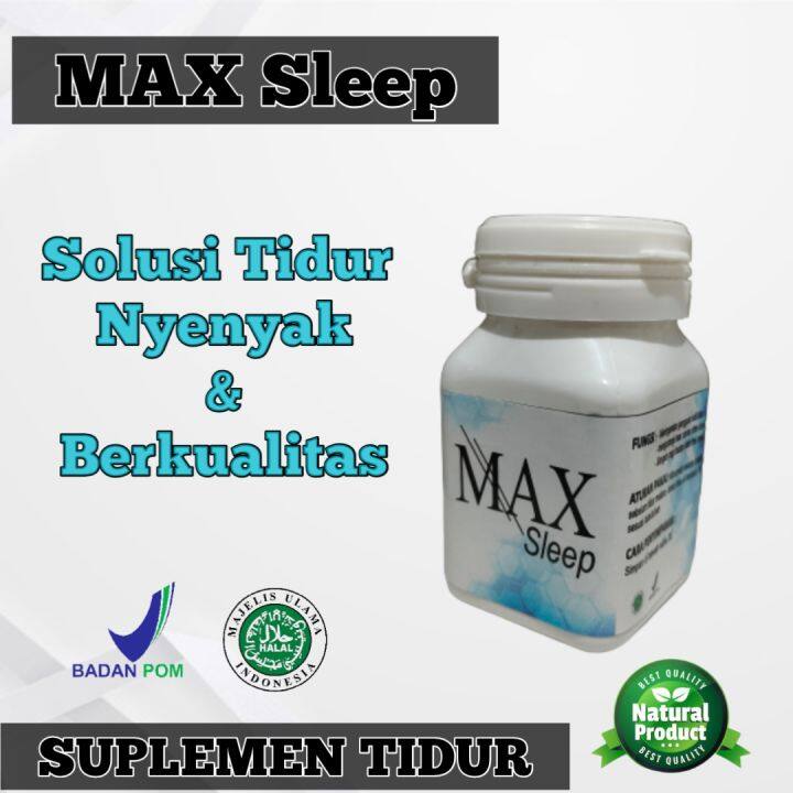 Obat Tidur Cepat Ampuh Lelap -MAX Sleep Premium 30X - Mengatasi Masalah ...