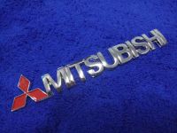 โลโก้คำว่า MITSUBISHI สีชุป (2×15 cm.) ราคาต่อ 1ชิ้น