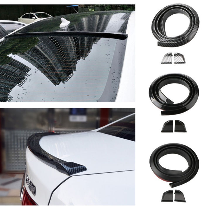 Universal Spoiler 1.5M Car-Styling 5D Carbon Fiber Spoilers DIY Refit  Spoiler For Audi BMW Toyota Honda KIA Hyundai Opel All Car