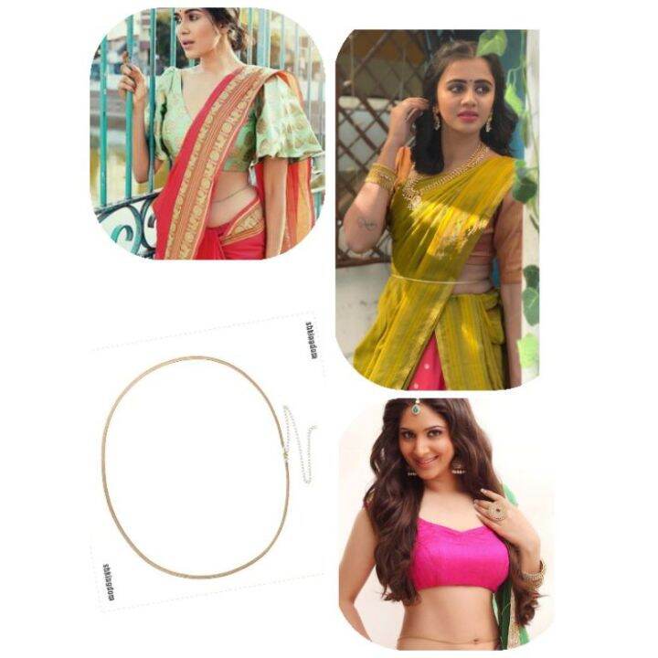 Buy VAMA Black colour kamarpatta aranjanam Gold waist Belt Belly Chain  traditional vaddanam for wedding set & Sarees Lehangas Online at Best  Prices in India - JioMart.