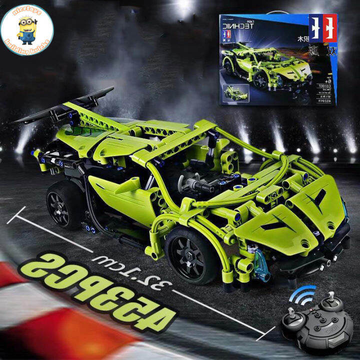 Đồ Chơi Lắp Ráp Kiểu LEGO TECHNIC Siêu Xe Lamborghini Sword Điều Khiển Từ  Xa RC Model C51007 Với 453 Mảnh Ghép 