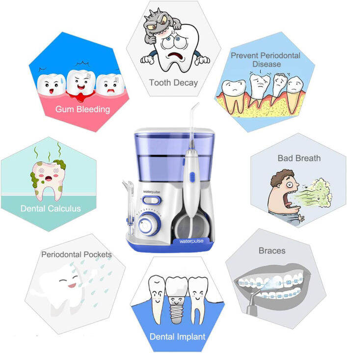 Waterpulse Aquarius Water Flosser Professional for Teeth Gums Braces