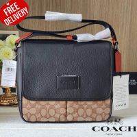 กระเป๋าสะพายผู้ชาย COACH CE534 Sprint Map Bag 25 In Signature Jacquar