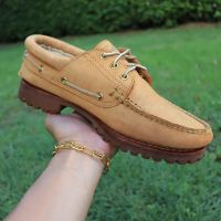 ส่งฟรี 9Us 27cm Timberland 3-Eye Classic LugAime Leon Dore Wheat Pre-owned Authentic