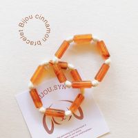 (พร้อมส่ง) Bijou cinnamon bracelet กำไลไหมยืด