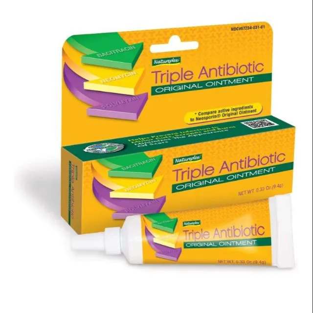 TRIPLE ANTIBIOTIC OINTMENT Compare to Neosporin First Aid 0.33oz 9g