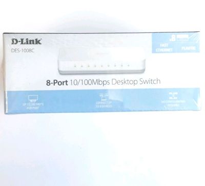 SWITCH HUB (สวิตซ์ฮับ) D-LINK 8 PORTS (DES-1008C) (5) 10/100 Mbps