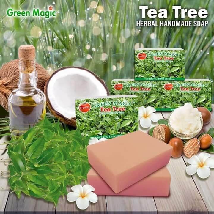 Green Magic Tea Tree Organic Bar Soap No Box | Lazada PH
