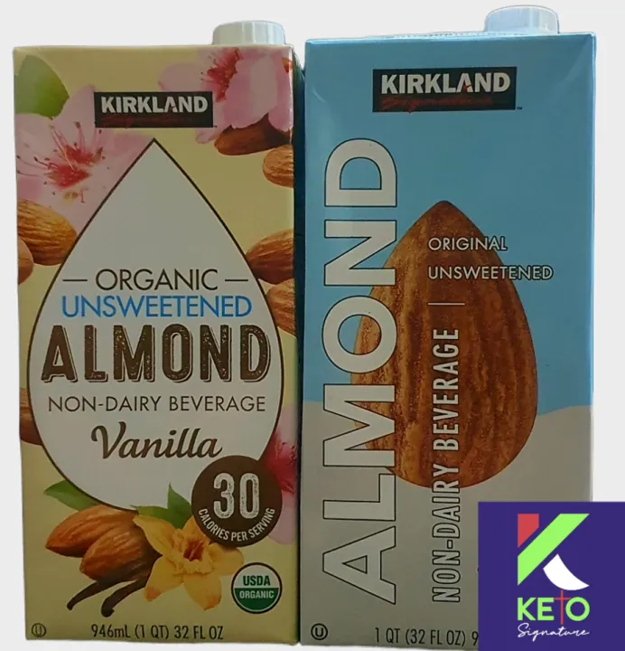 Kirkland Signature Unsweetened Almond Milk Vanilla Original 946mL