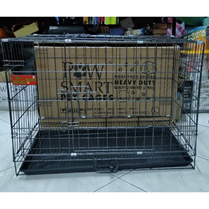 Pawsmart Original and Heavy Duty Collapsible Dog Cage Crates Large