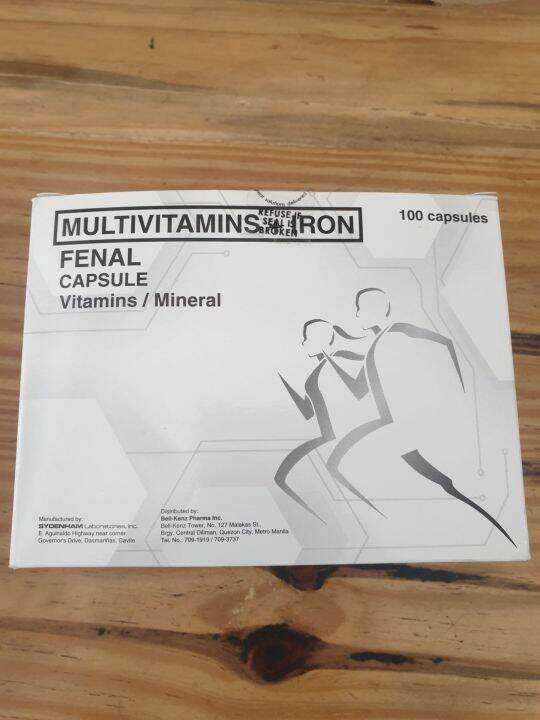 Multivitamins+ Iron (Fenal) capsule box of 100's Lazada PH