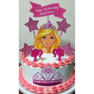 PSI Barbie Theme Cup Cake Topper | | Party supplies online