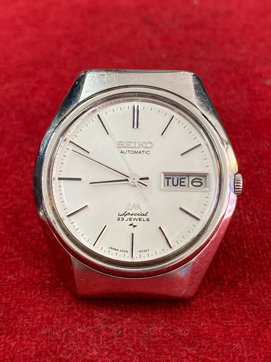 นาฬิกา-seiko-lm-special-23-jewels-automatic-เปลี่ยนสายใหม่-นาฬิกามือสองของแท้-นาฬิกาผู้ชาย